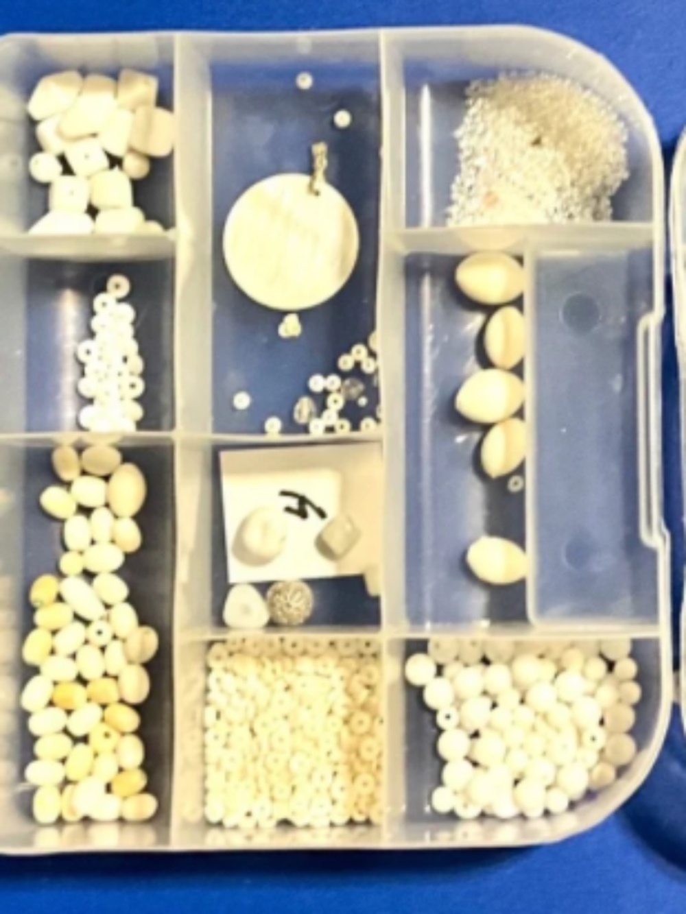 Jewelry making supplies, beads, crystals, & more + storage case (case #4)
